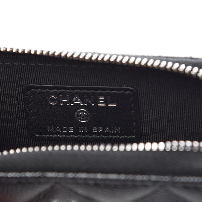 Chanel Iridescent Caviar Quilted Zip Coin Purse Black 6 of 8