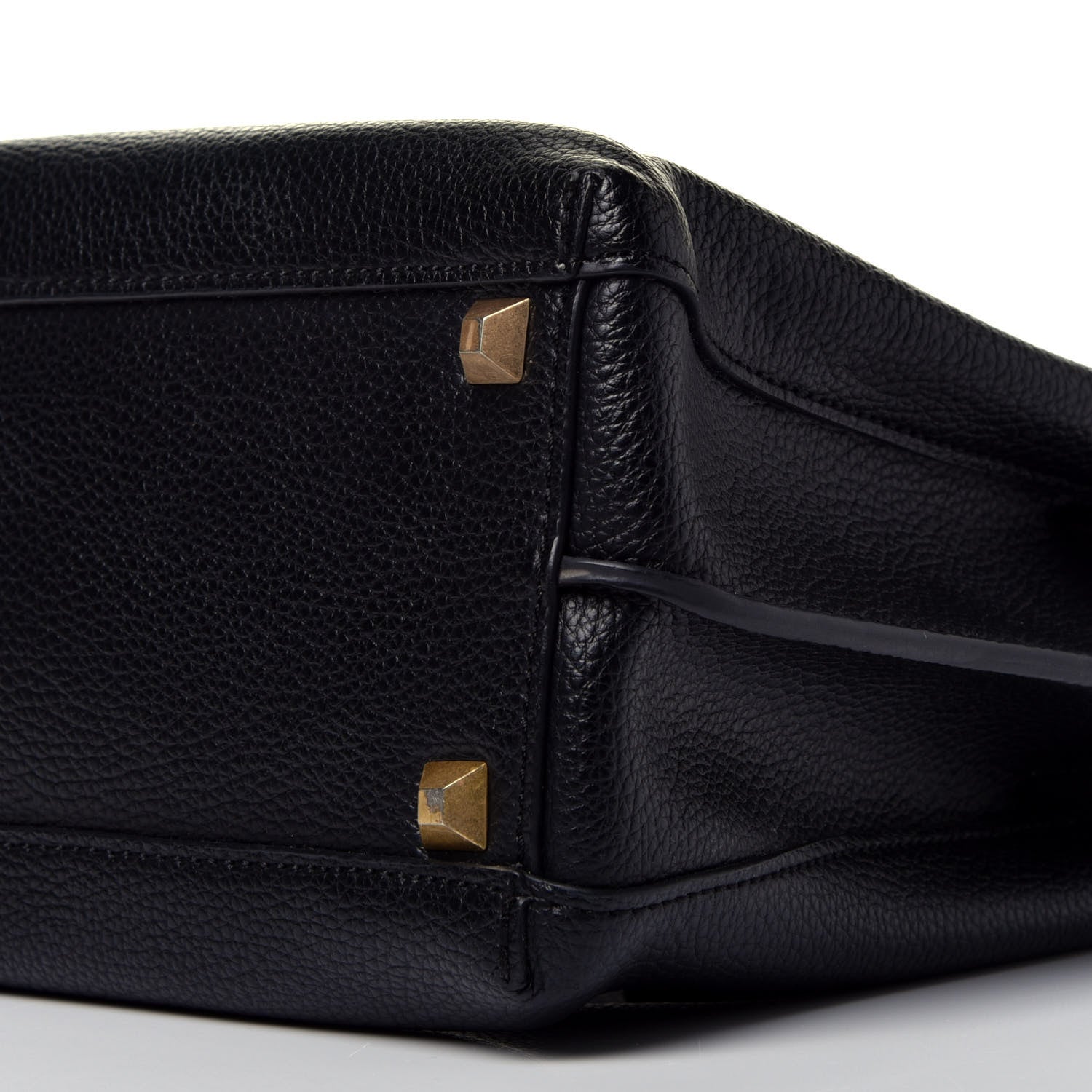 MCM Grained Calfskin Medium Milla Tote Black 10 of 10