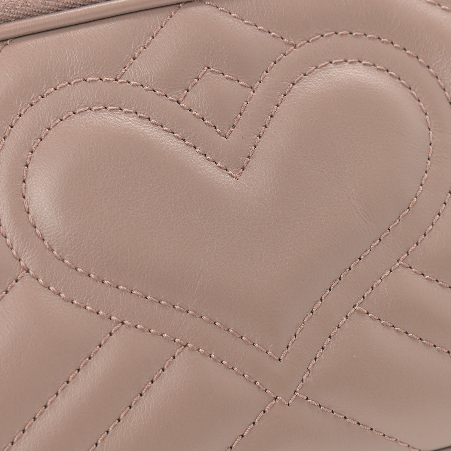 Gucci Calfskin Matelasse Mini GG Marmont Chain Crossbody Bag Porcelain Rose 11 of 11