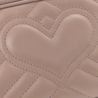 Gucci Calfskin Matelasse Mini GG Marmont Chain Crossbody Bag Porcelain Rose 11 of 11