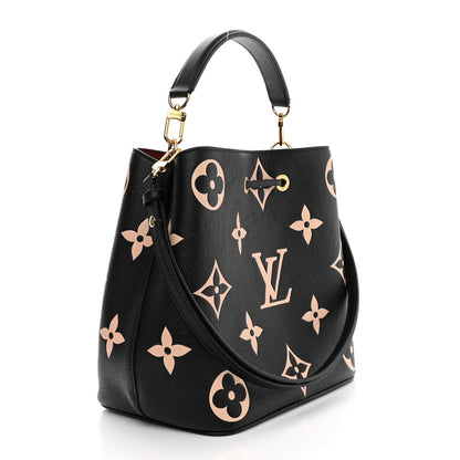 Louis Vuitton Empreinte Monogram Giant Neonoe MM Black Beige 4 of 9