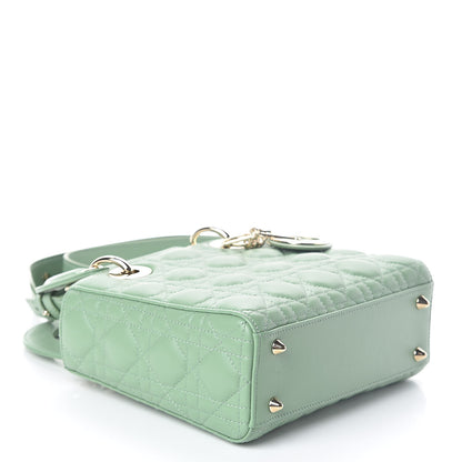 Christian Dior Lambskin Cannage Small My ABCDior Lady Dior Green 4 of 8