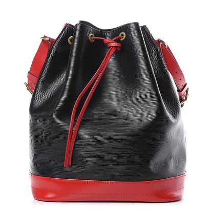 Louis Vuitton Epi Bi-Color Noe Castillan Red Black 1 of 9