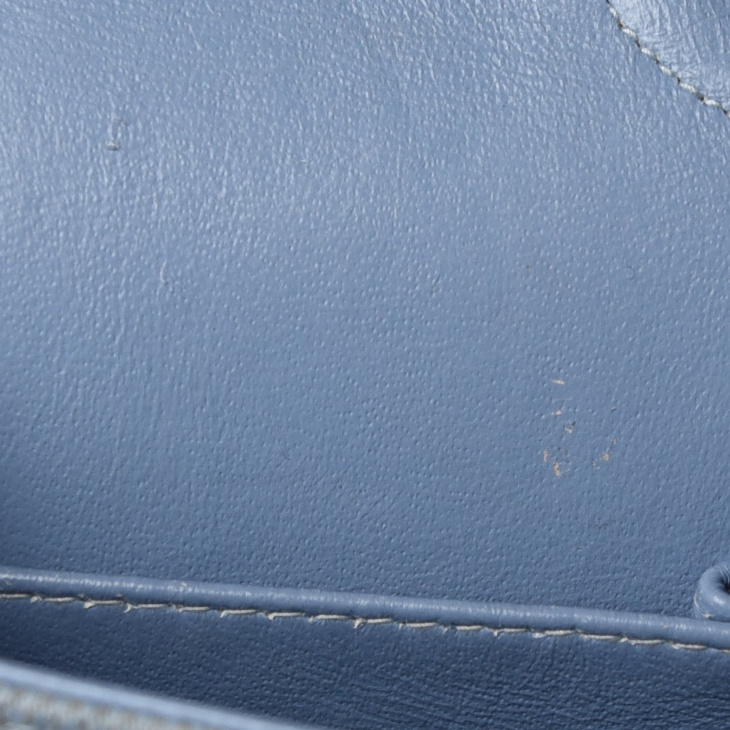 Jersey Quilted Small Double Flap Blue