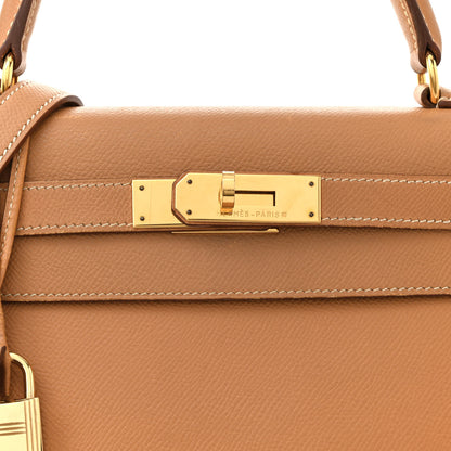 Hermes Courchevel Kelly Sellier 28 Sable 8 of 17