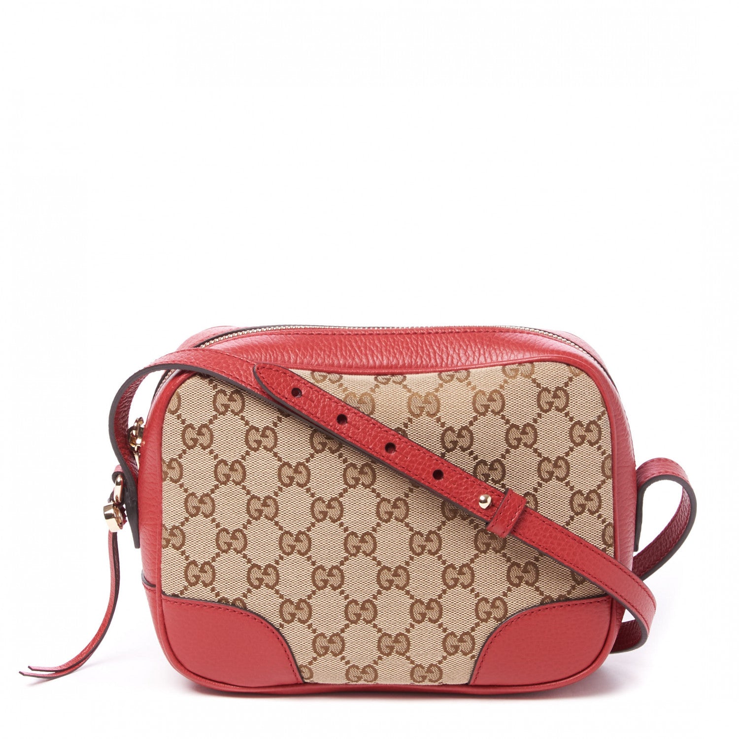 Gucci Monogram Mini Bree Messenger Bag Red 1 of 8