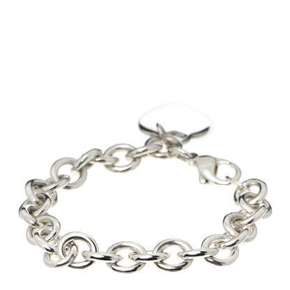 Tiffany Sterling Silver Heart Tag Charm Bracelet 3 of 5