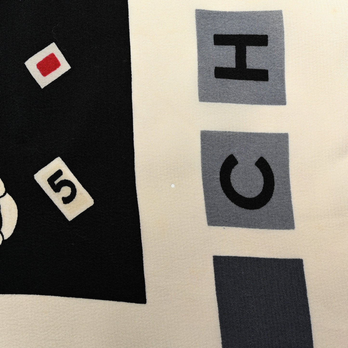 Silk CC Love Letters Square Scarf Multicolor