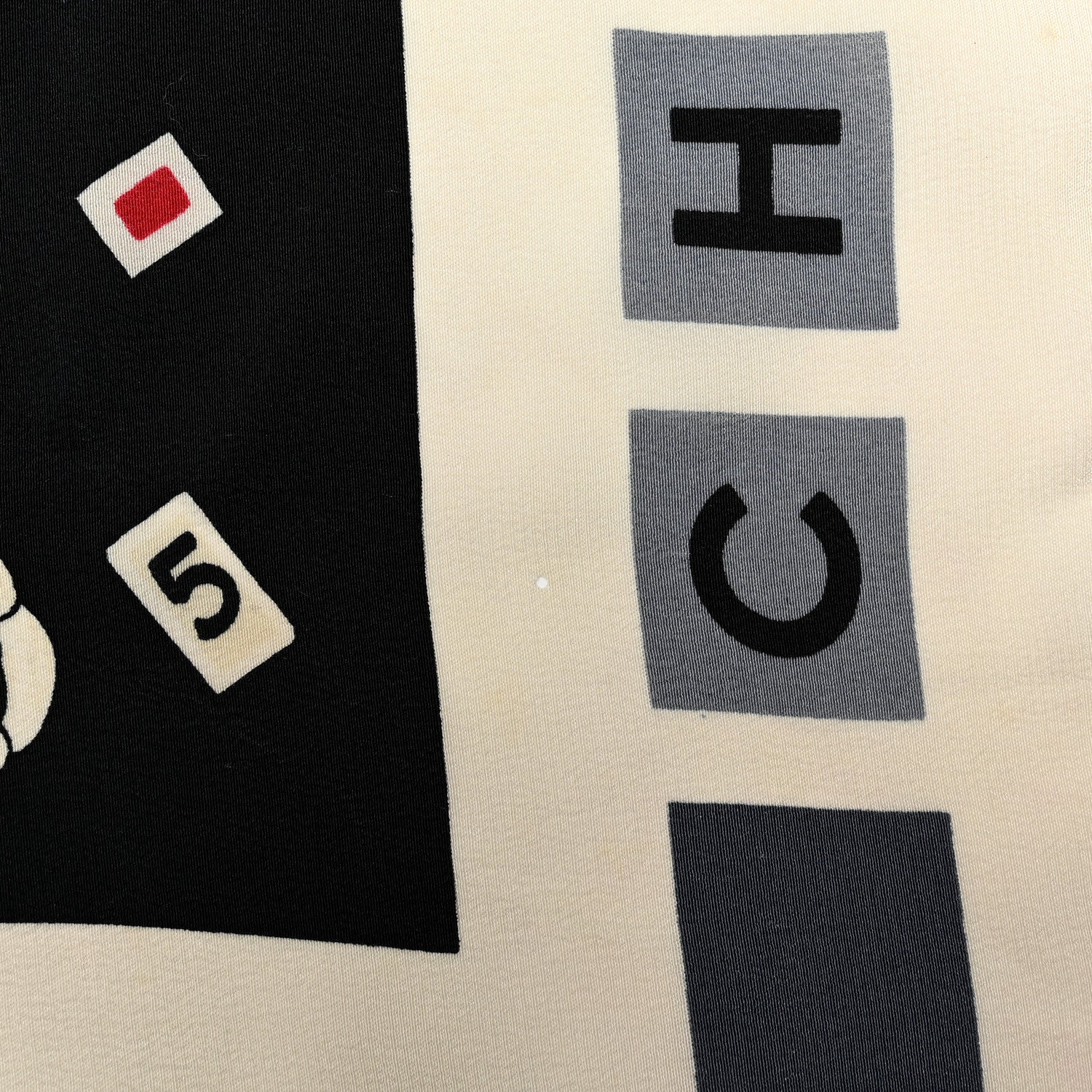 Chanel Silk CC Love Letters Square Scarf Multicolor 5 of 5