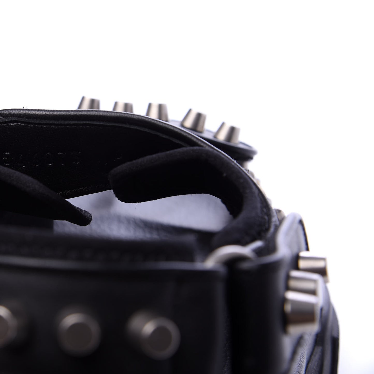 Nappa Mesh Studded Mens Aguru Sandals 6 Black
