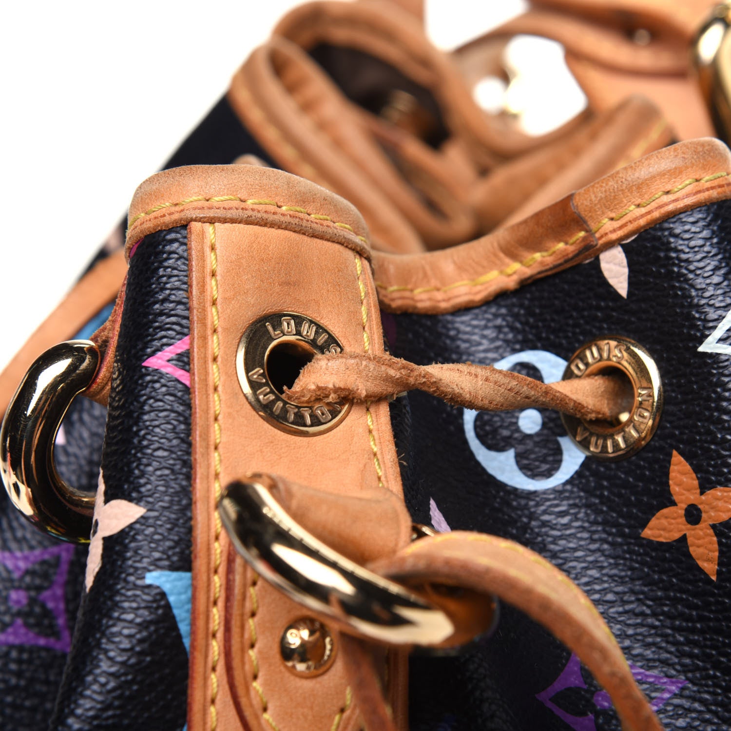 Louis Vuitton Monogram Multicolor Petit Noe Black 19 of 24