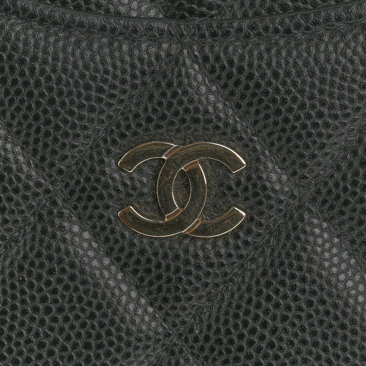 Chanel Caviar Quilted Classic Flat Wallet Pouch Black 8 of 9