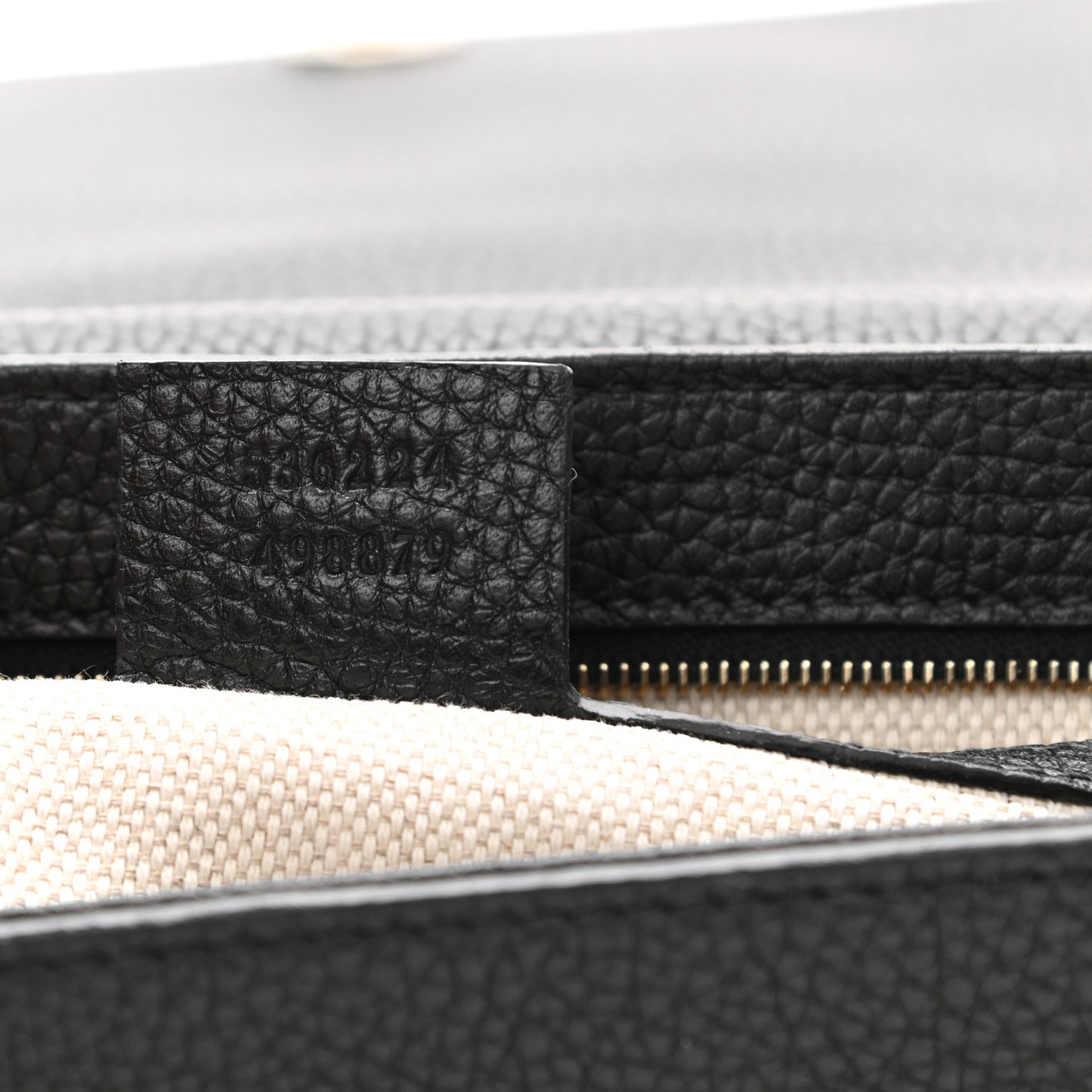 Pebbled Calfskin Medium Soho Flap Crossbody Black
