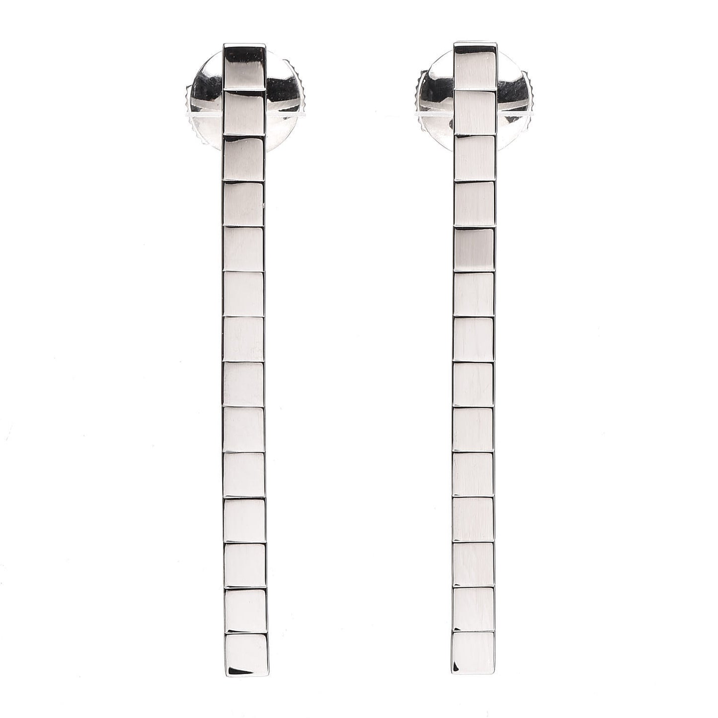 18K White Gold Lanieres Drop Earrings