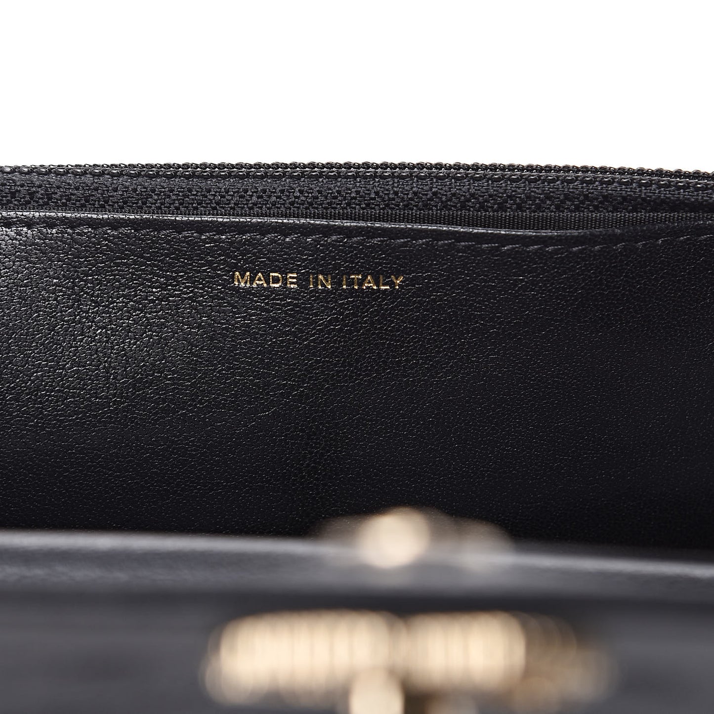 Caviar Sheepskin Chevron Quilted Vintage Mademoiselle Wallet On Chain WOC Black