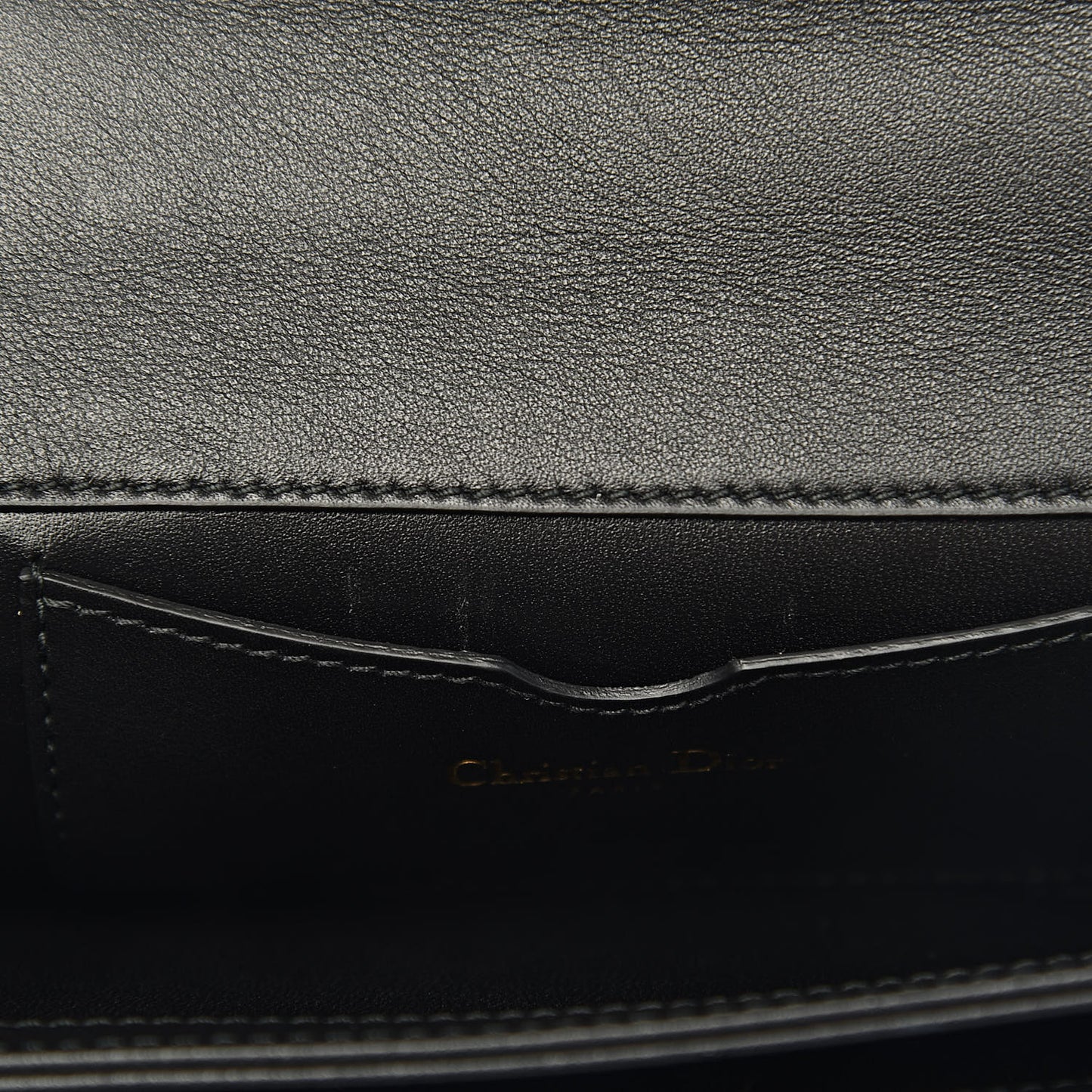 Calfskin Bee Clutch Black