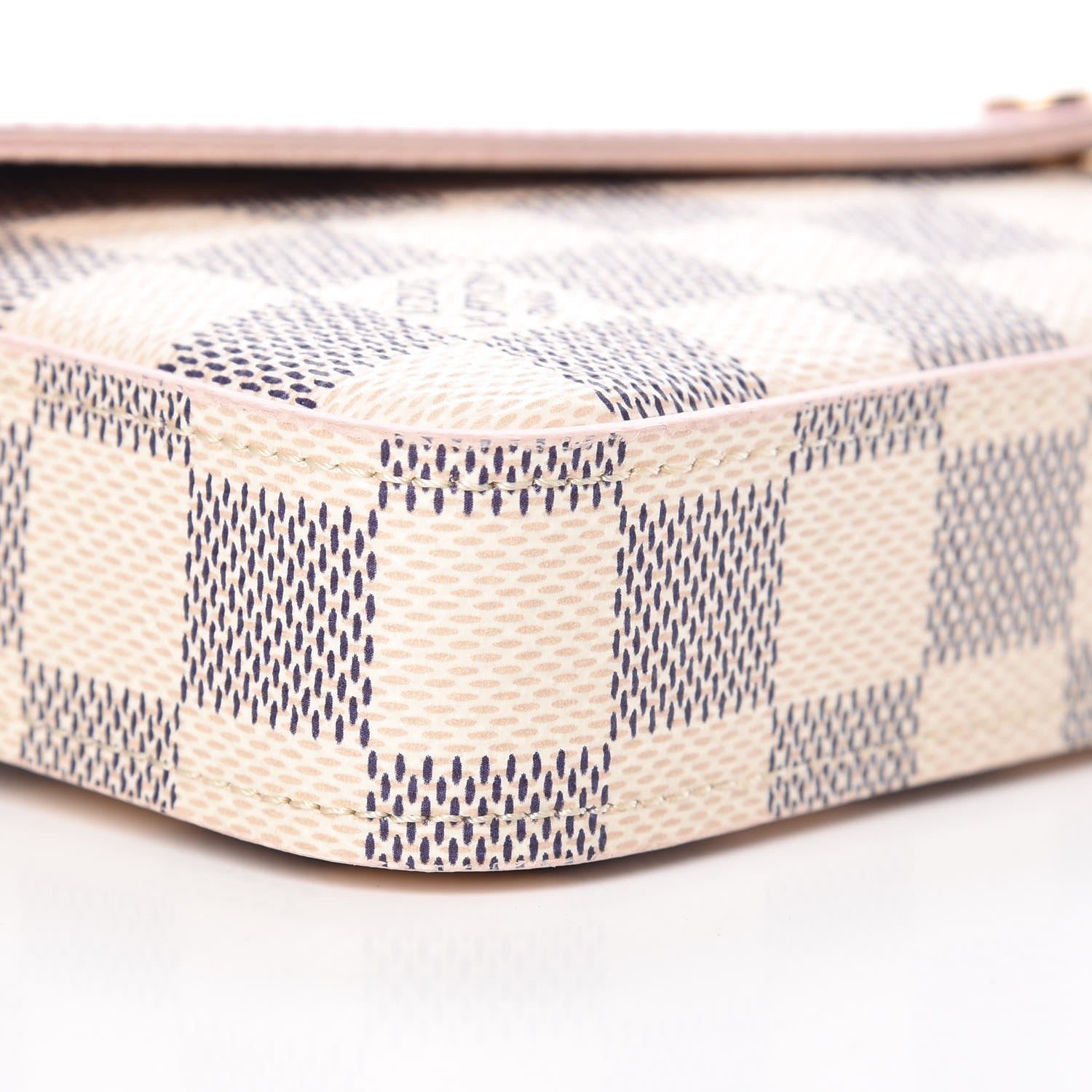 Louis Vuitton Damier Azur Calfskin Pochette Felicie Eau de Rose 6 of 12