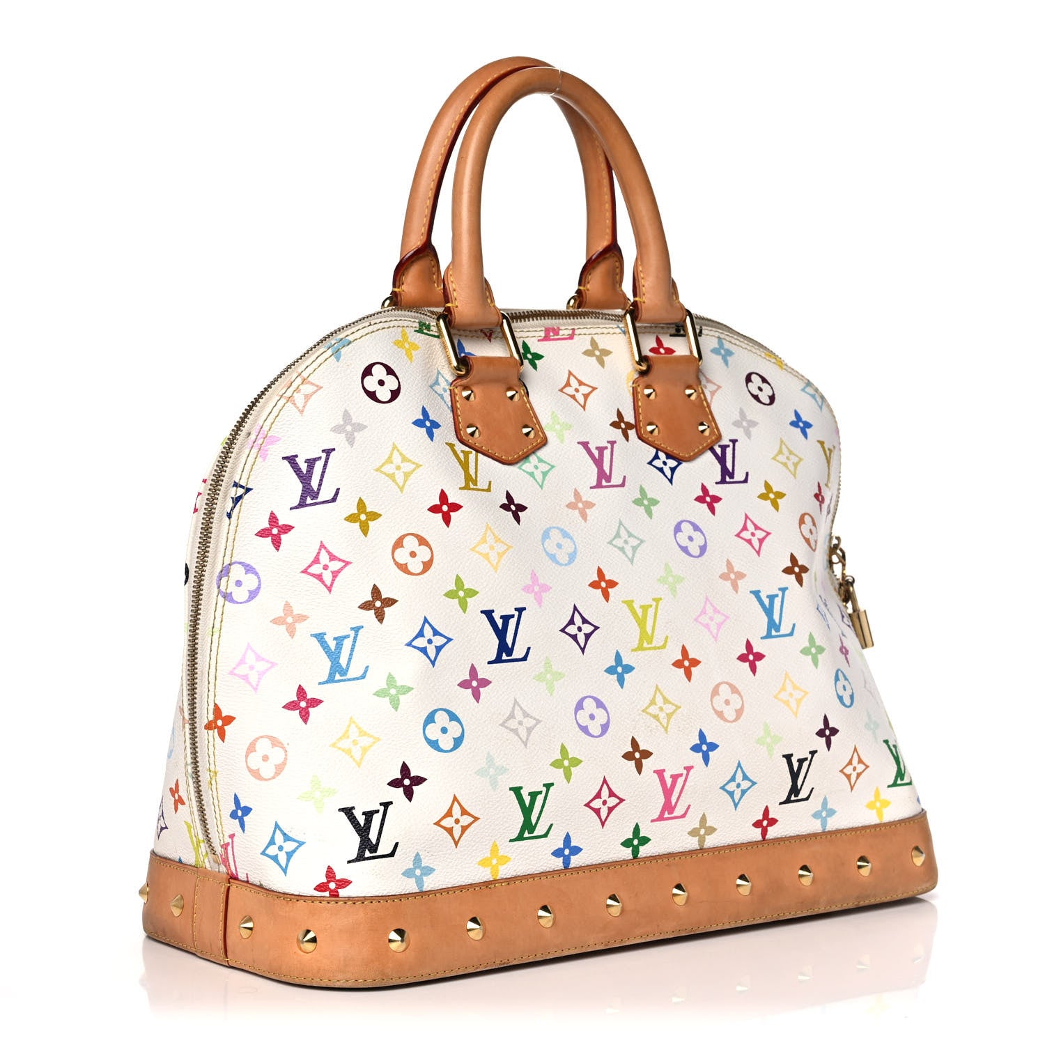 Louis Vuitton Monogram Multicolor Alma GM White 3 of 9