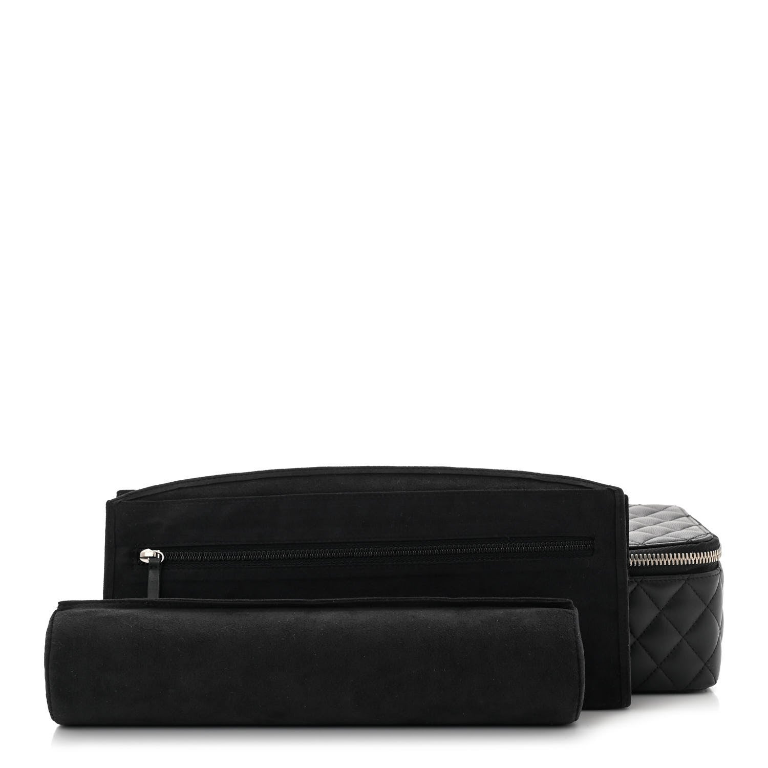 Chanel Lambskin Quilted Large Jewelry Case Black 3 of 11