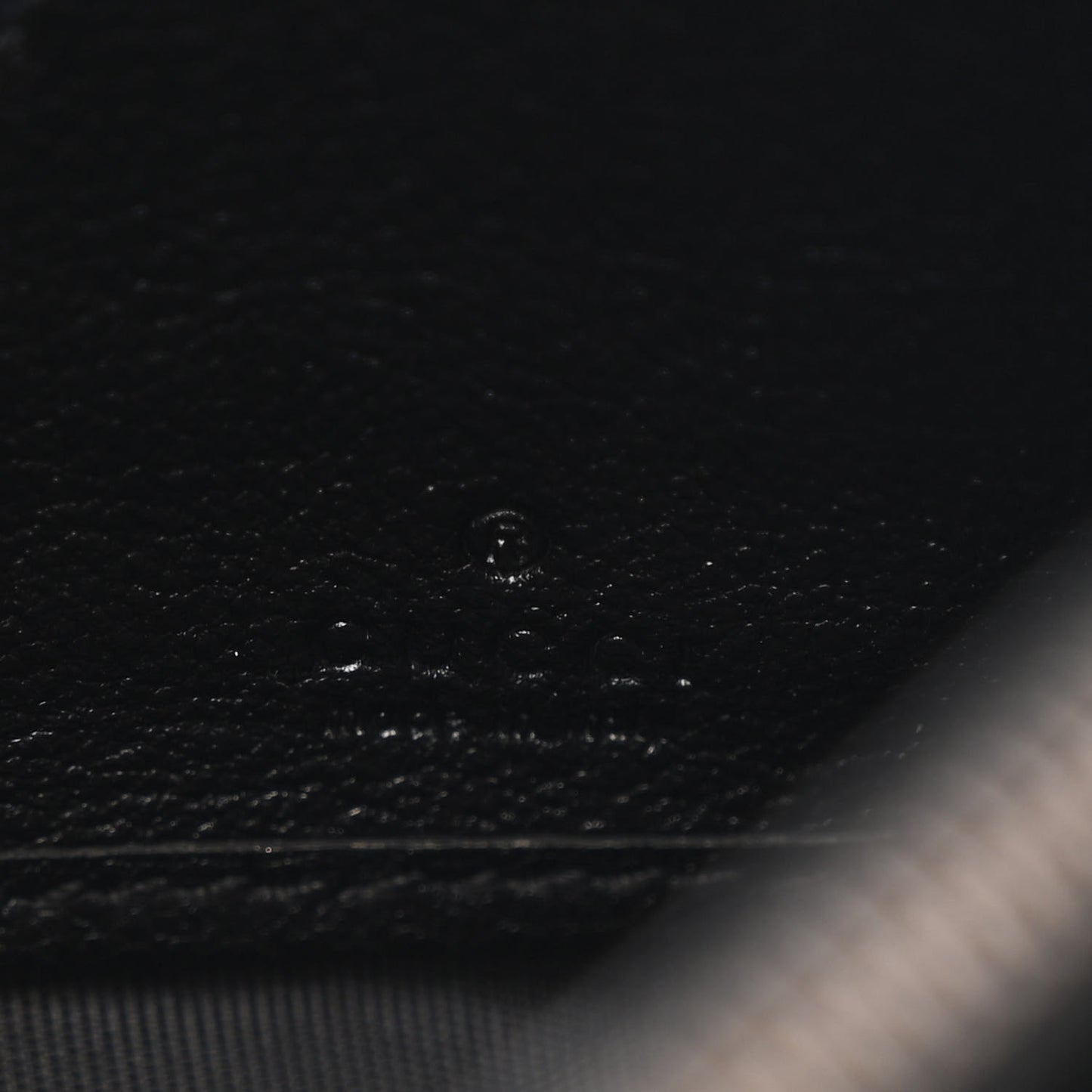 Wonka Grain Calfskin Diana Chain Wallet Black