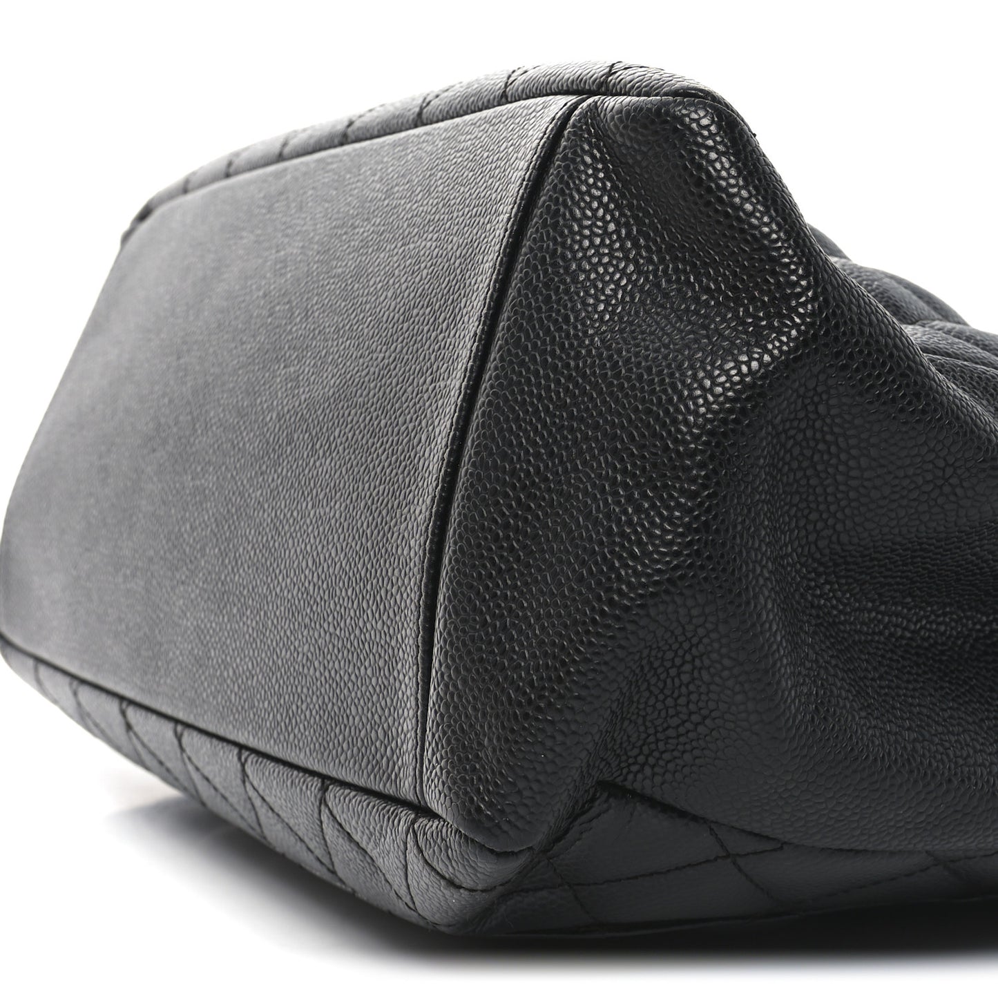 Caviar Quilted Grand Shopping Tote GST Black