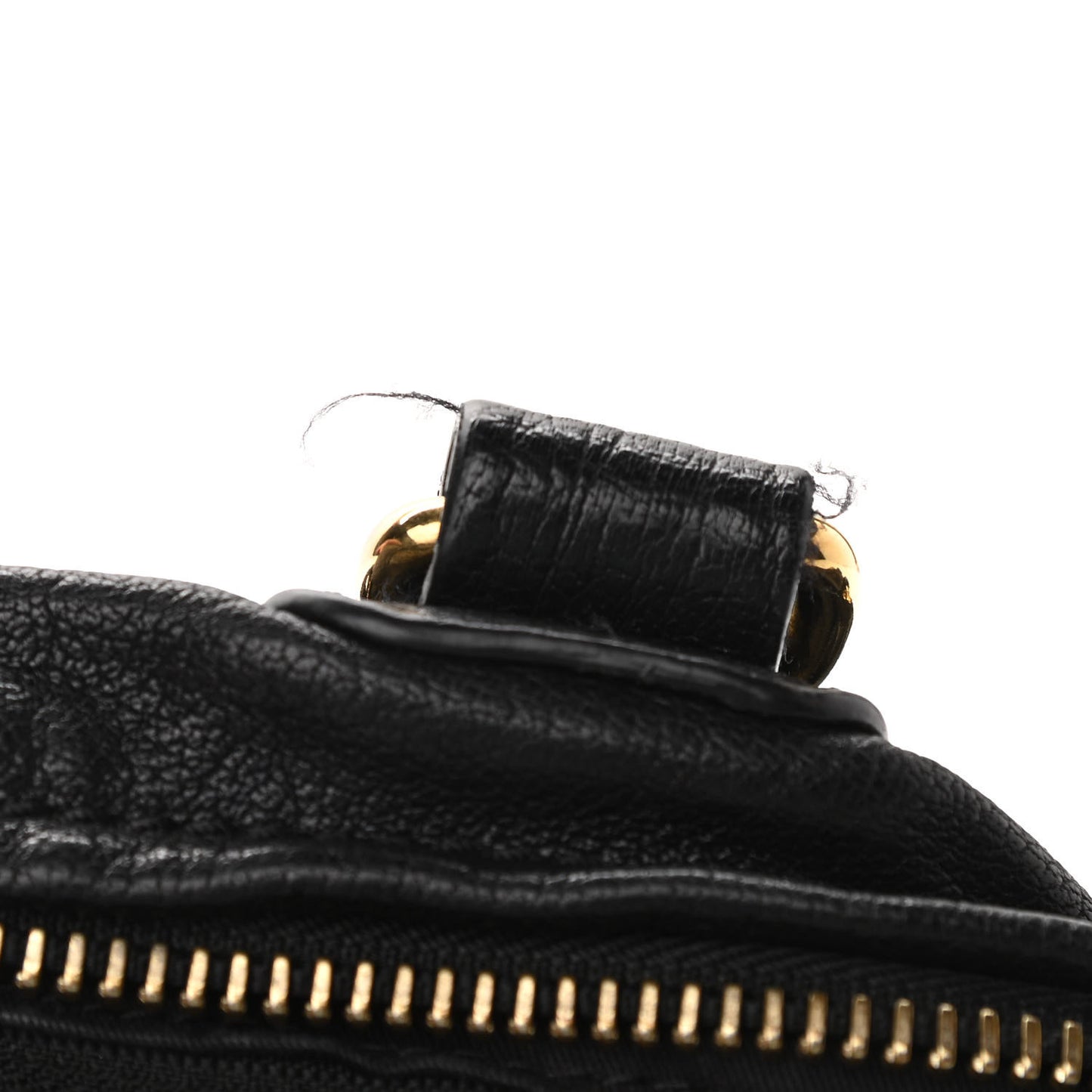Sugar Goatskin Large Metal Ring Pandora Black