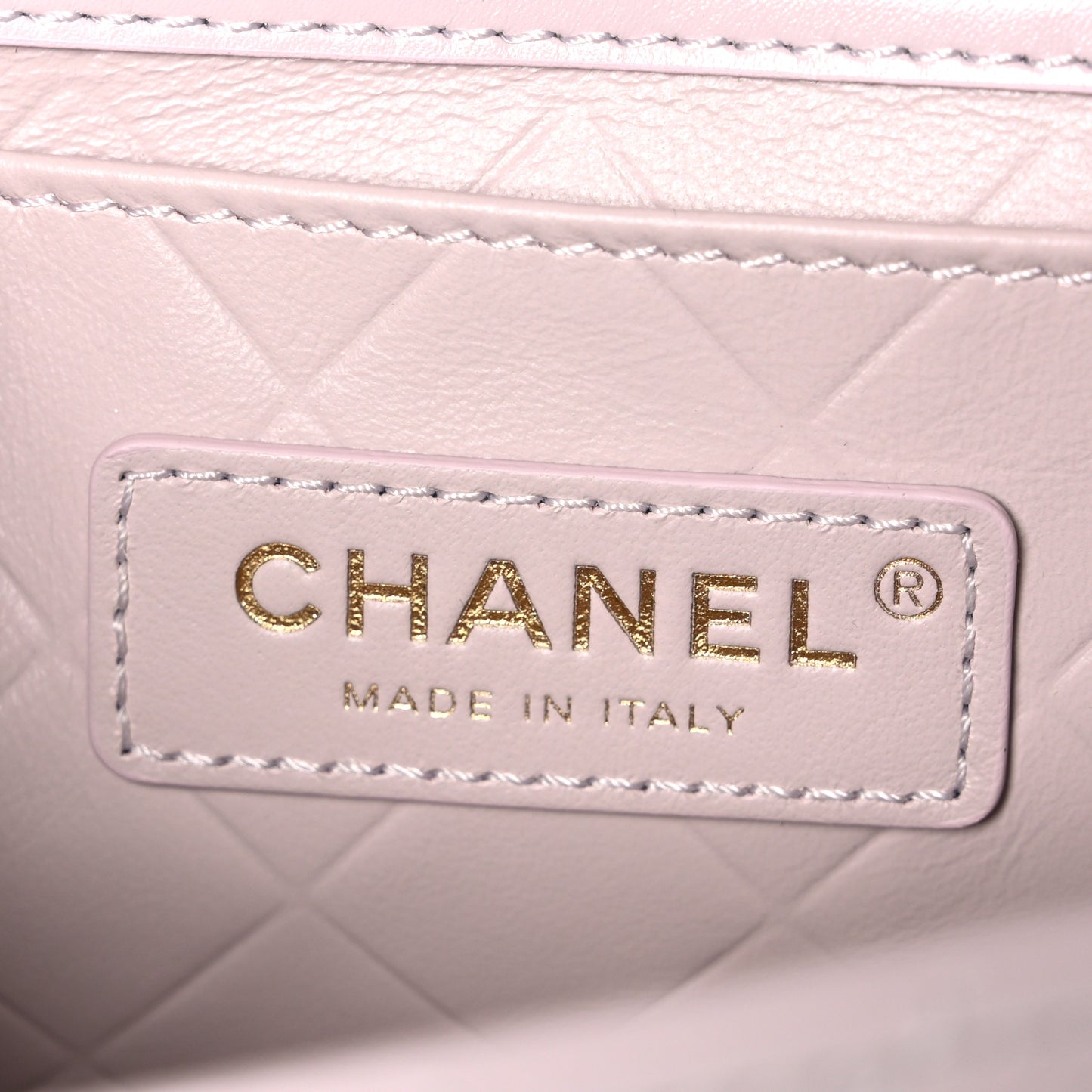 Shiny Calfskin Quilted Coco Crush Handle Flap Light Purple