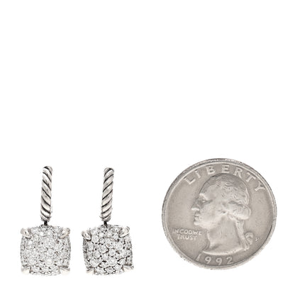 David Yurman Sterling Silver Diamond Chatelaine Drop Earrings 2 of 5