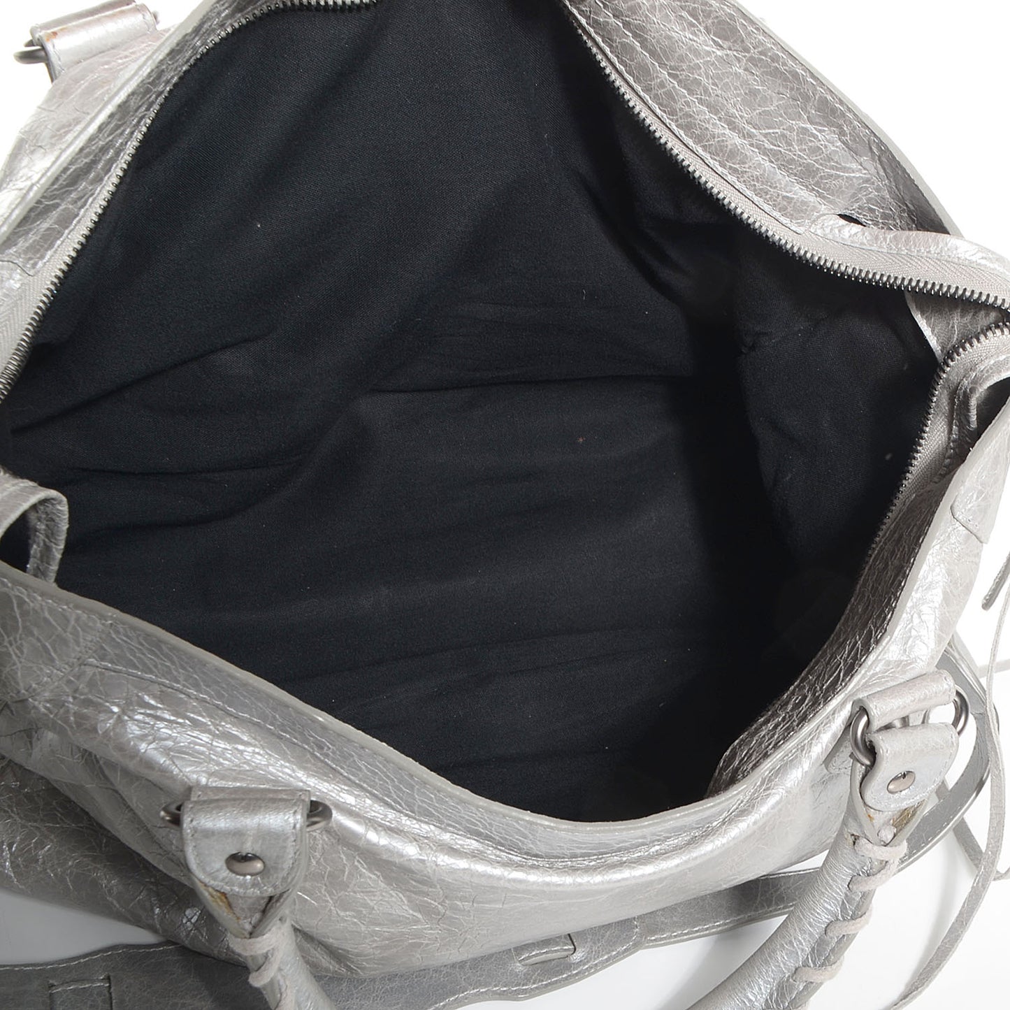 Agneau City Metallic Silver Hardware
