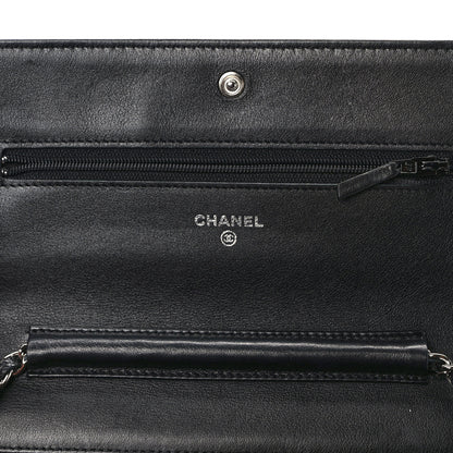 Chanel Caviar Timeless CC Wallet On Chain WOC Black 6 of 12