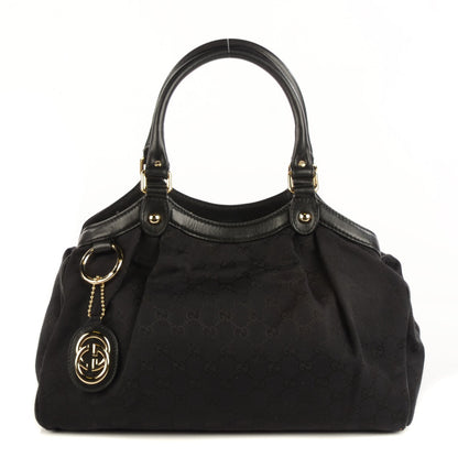 Gucci Monogram Medium Sukey Tote Black 1 of 7