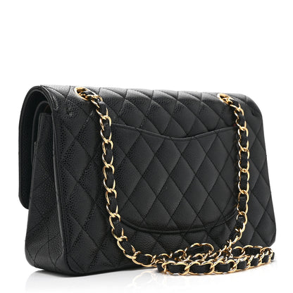 Chanel Caviar Quilted Medium Double Flap Black 3 of 10