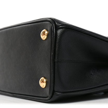 Prada Saffiano Lux Micro Galleria Shoulder Bag Black 9 of 9