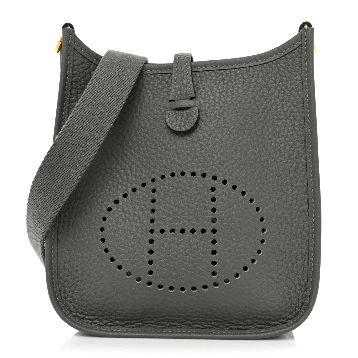 Hermes Taurillon Clemence Evelyne TPM Gris Meyer 1 of 7