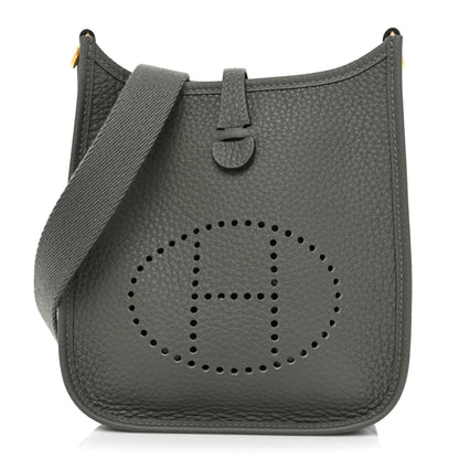 Hermes Taurillon Clemence Evelyne TPM Gris Meyer 1 of 7
