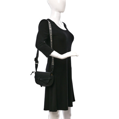 Loewe Calfskin Jacquard Mini Gate Dual Bag Black 2 of 8