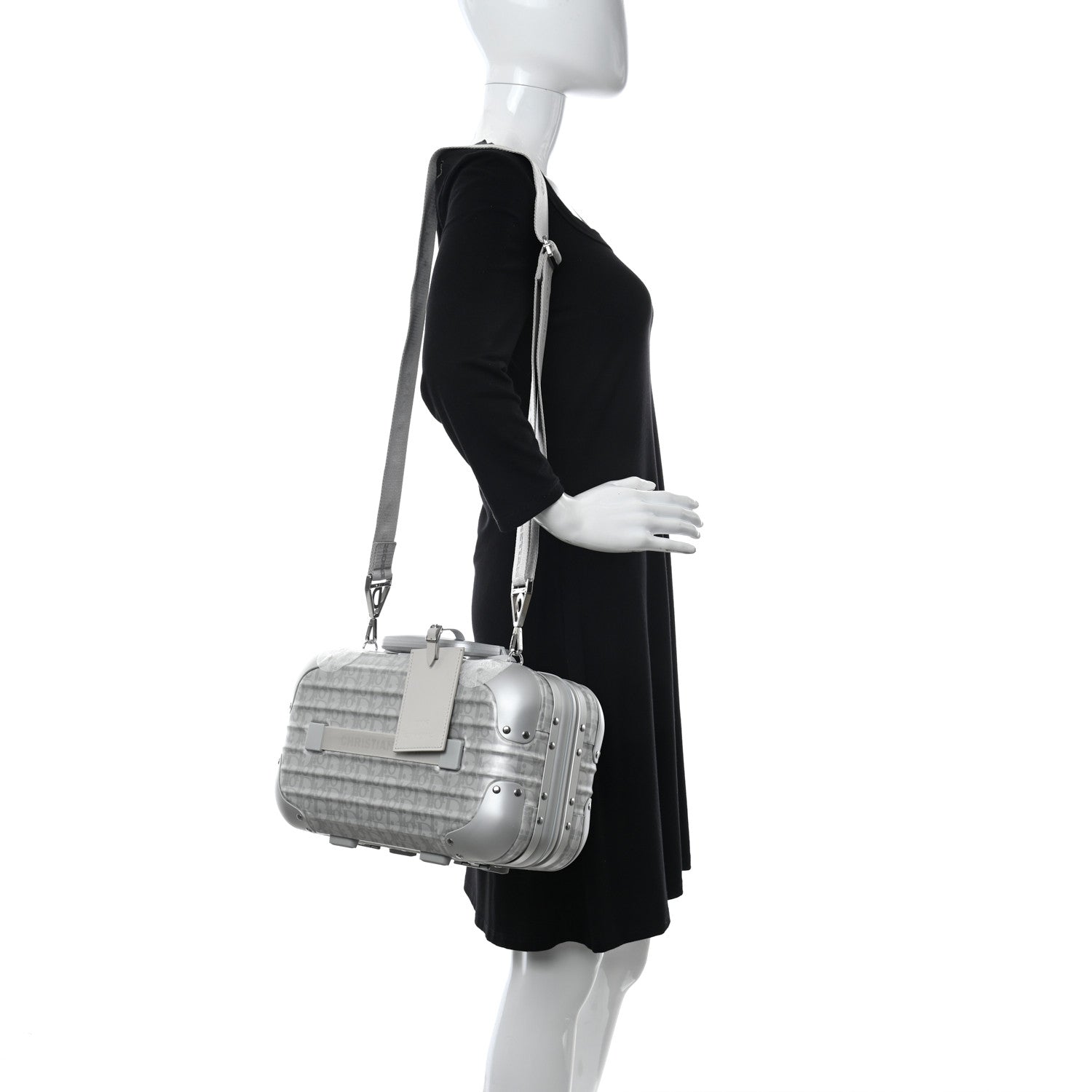 Christian Dior X RIMOWA Aluminum Oblique Hand Case Grey 2 of 9