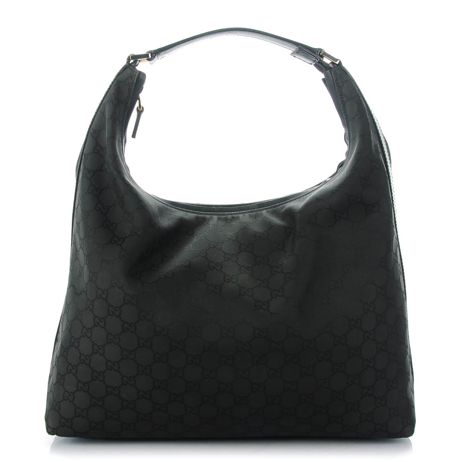 Gucci Nylon Monogram Large Hobo Black 1 of 7