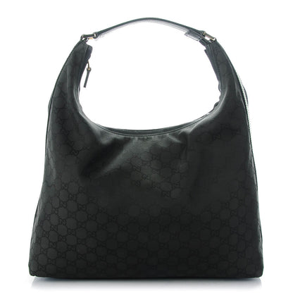 Gucci Nylon Monogram Large Hobo Black 1 of 7