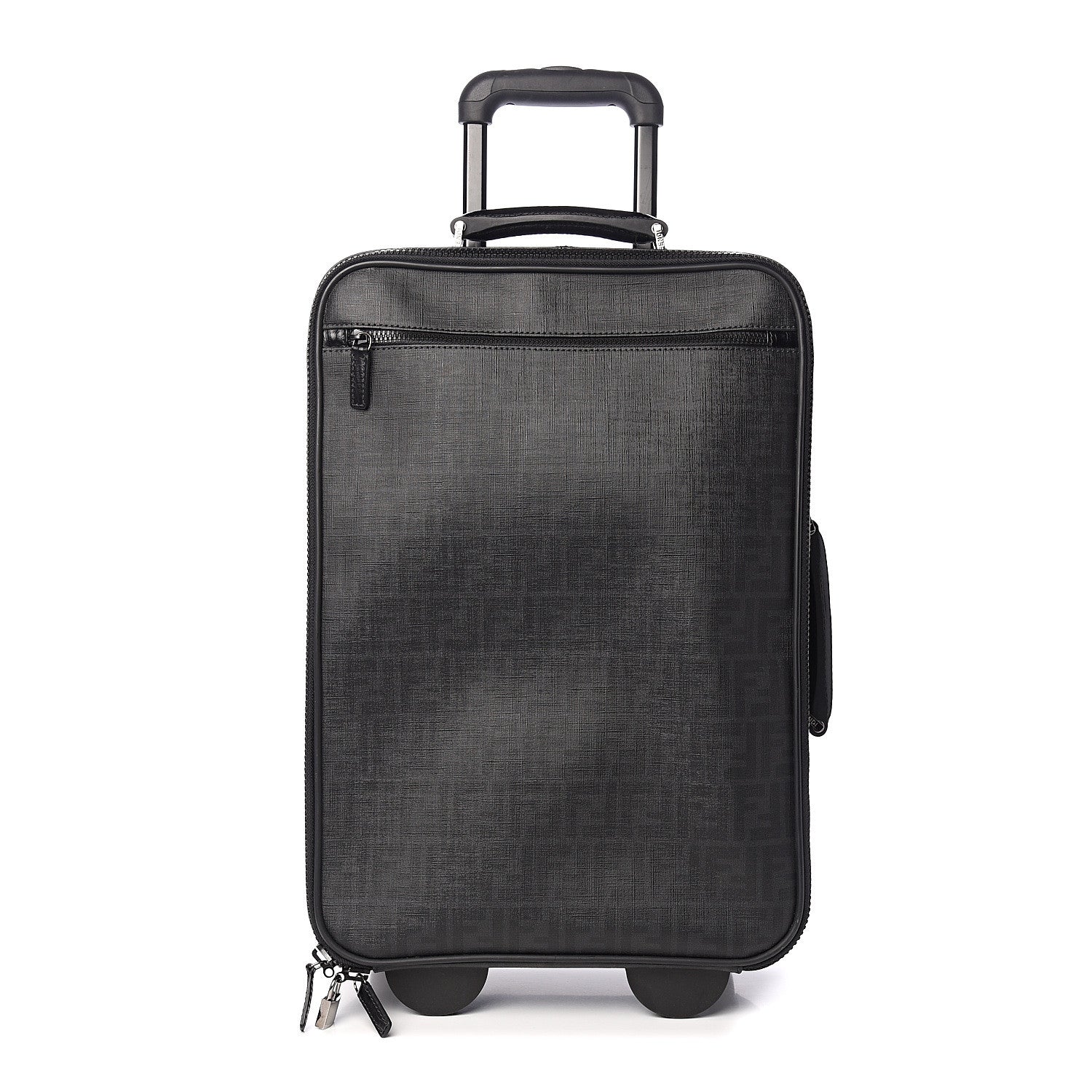 Fendi Zucca Spalmati Carry On Luggage Black 1 of 7