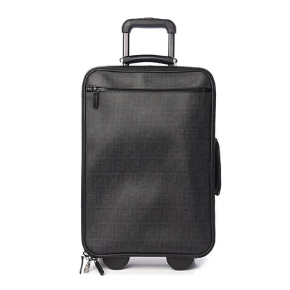 Fendi Zucca Spalmati Carry On Luggage Black 1 of 7