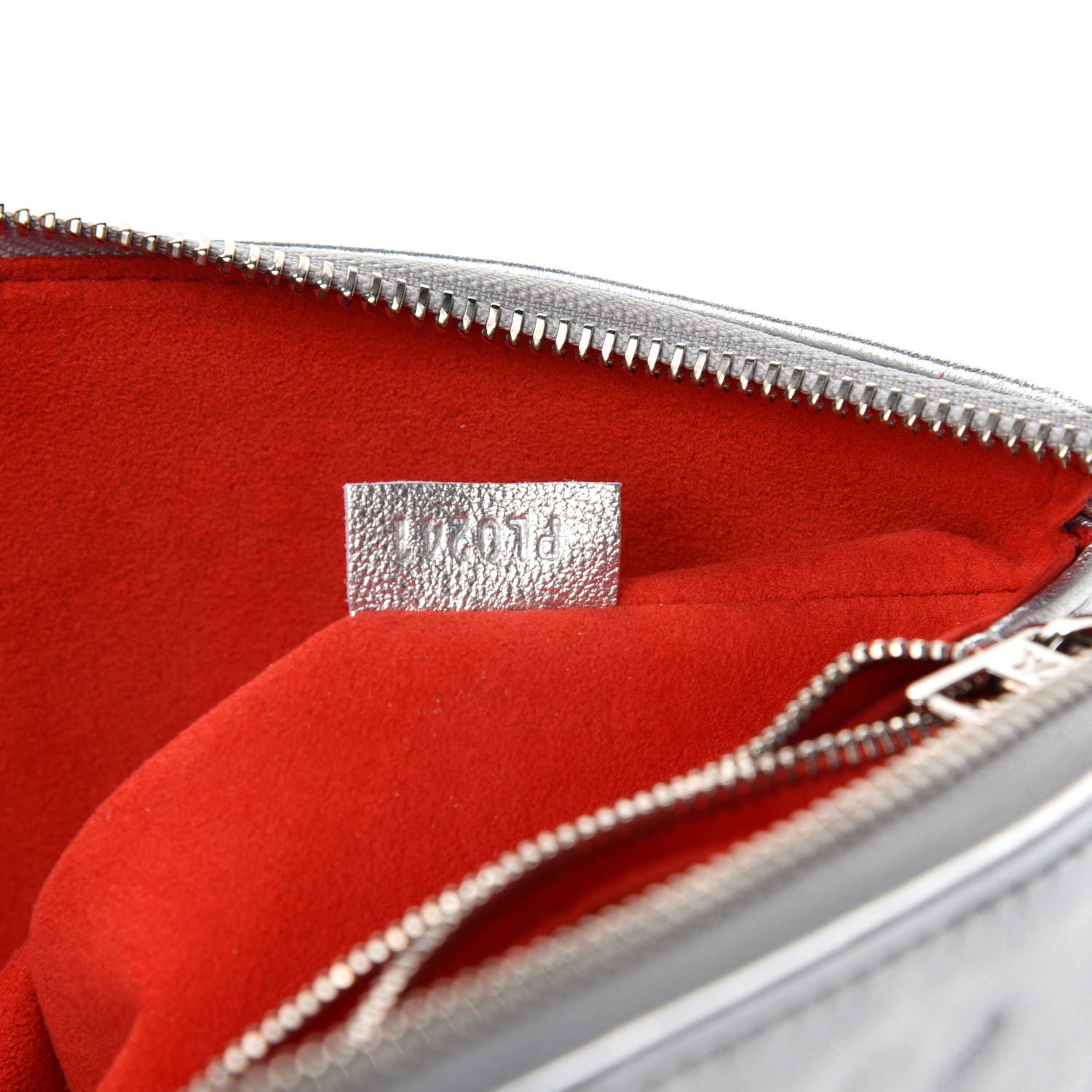 Louis Vuitton Metallic Lambskin Embossed Monogram Coussin PM Silver 9 of 10