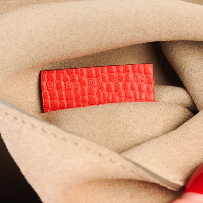 Chloe Grained Calfskin Lambskin Medium Drew Shoulder Bag Coral Pop 7 of 7