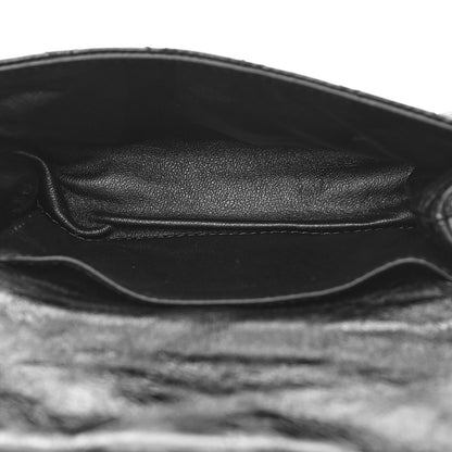 Chanel Glazed Calfskin Quilted 2.55 Reissue Flap Belt Bag Clutch 85 34 Black 5 of 11