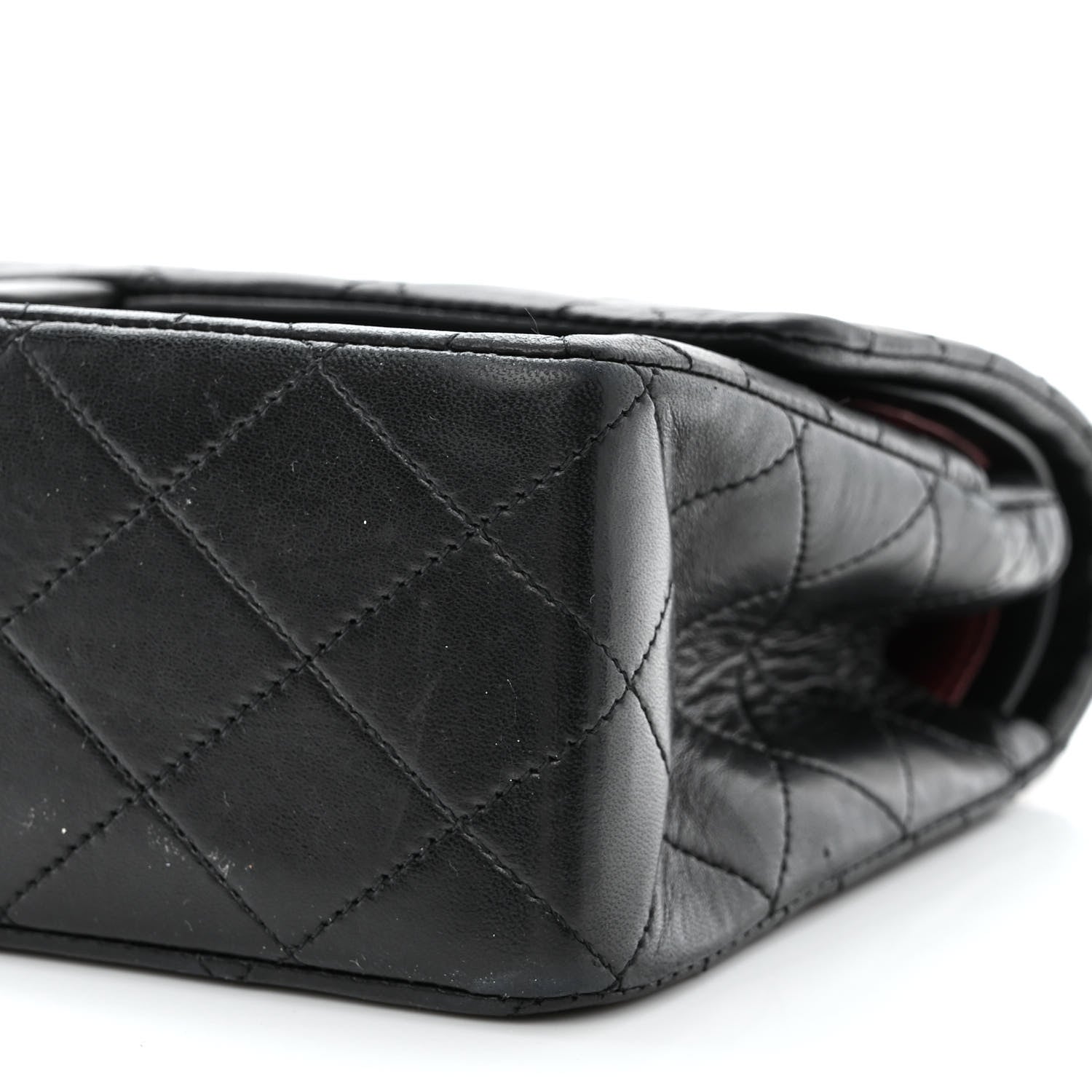 Chanel Lambskin Quilted Medium Double Flap Black 11 of 15