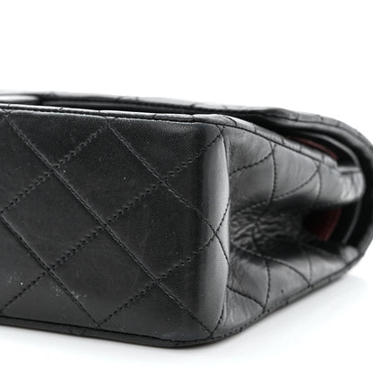 Chanel Lambskin Quilted Medium Double Flap Black 11 of 15