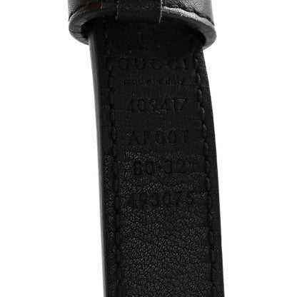 Gucci Calfskin Double G 20mm Belt 80 32 Black 5 of 8