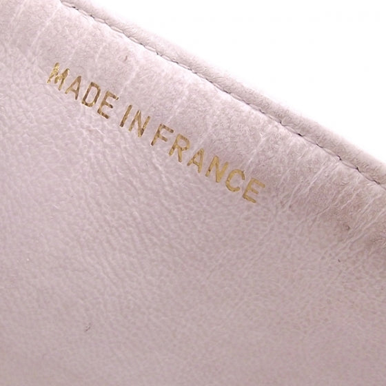 Caviar Quilted Small Double Flap White