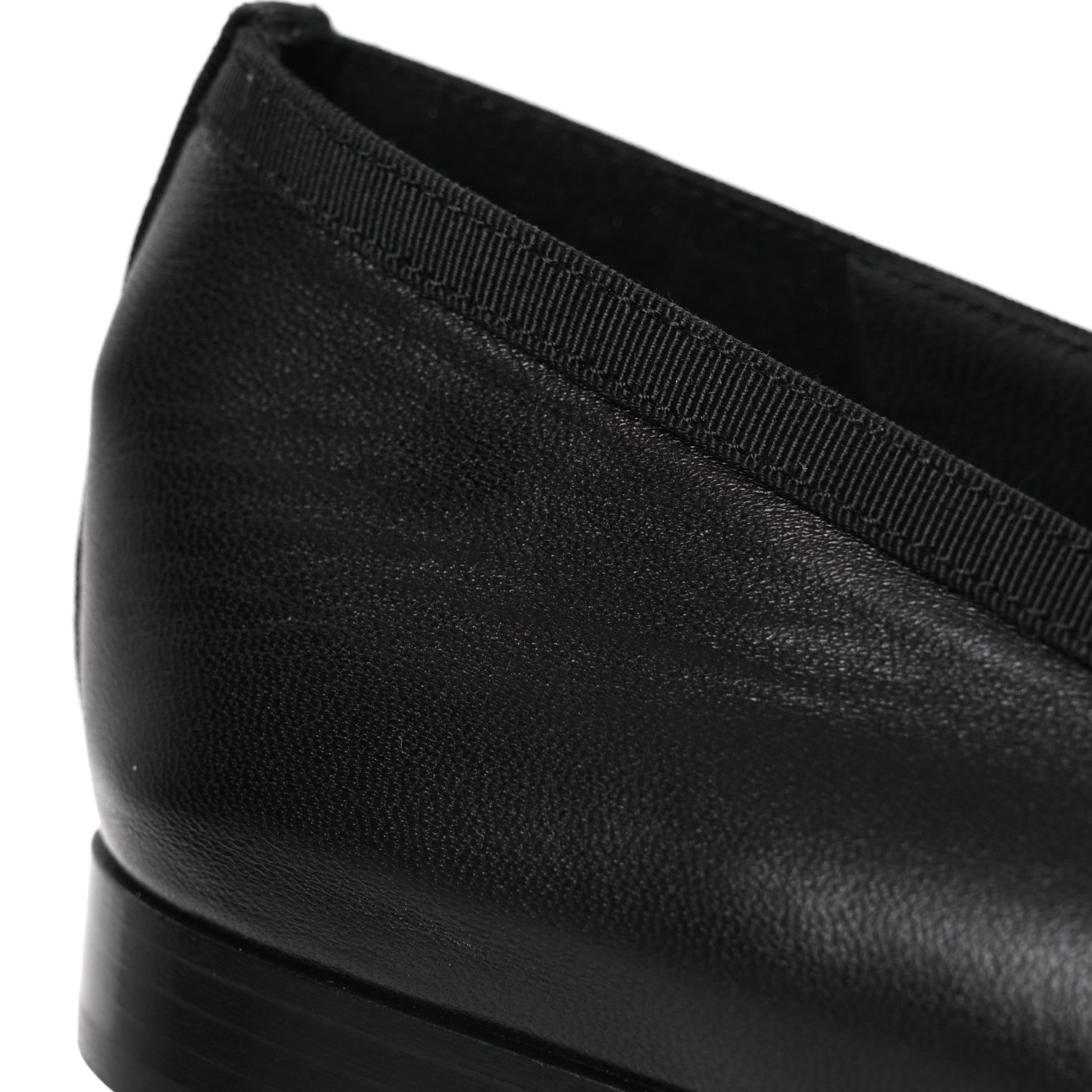Chanel Goatskin Cap Toe Bow CC Ballerina Flats 38.5 Black 11 of 12