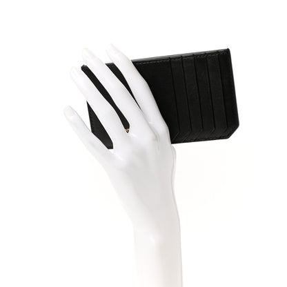 Saint Laurent Calfskin 5 Fragments Zip Pouch Card Holder Black 2 of 7